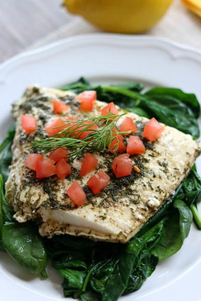 Slow Cooker Lemon Dill Halibut