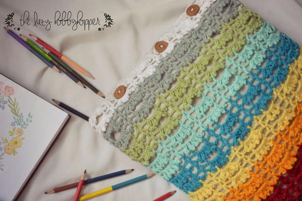 Frilly Striped Pillow Cover Frilly Striped Pillow Cover