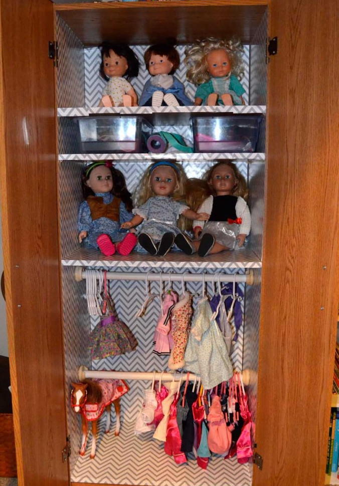 diy doll closet