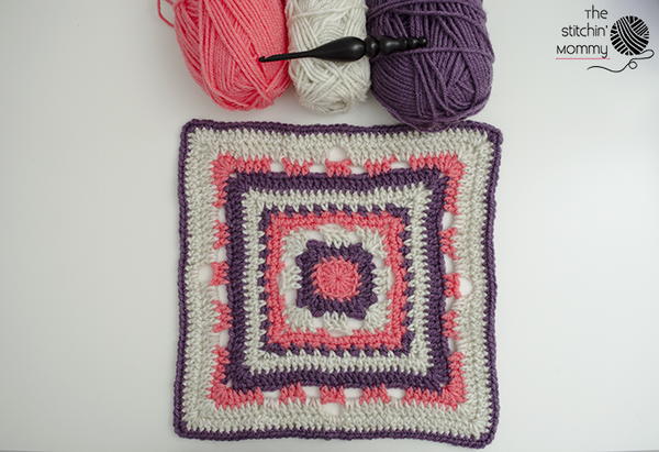 Rising Sun 12 Inch Afghan Square