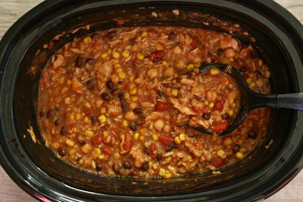 Slow Cooker Corn Rice Salsa Chicken Soup Slow Cooker Corn Rice Salsa Chicken Soup