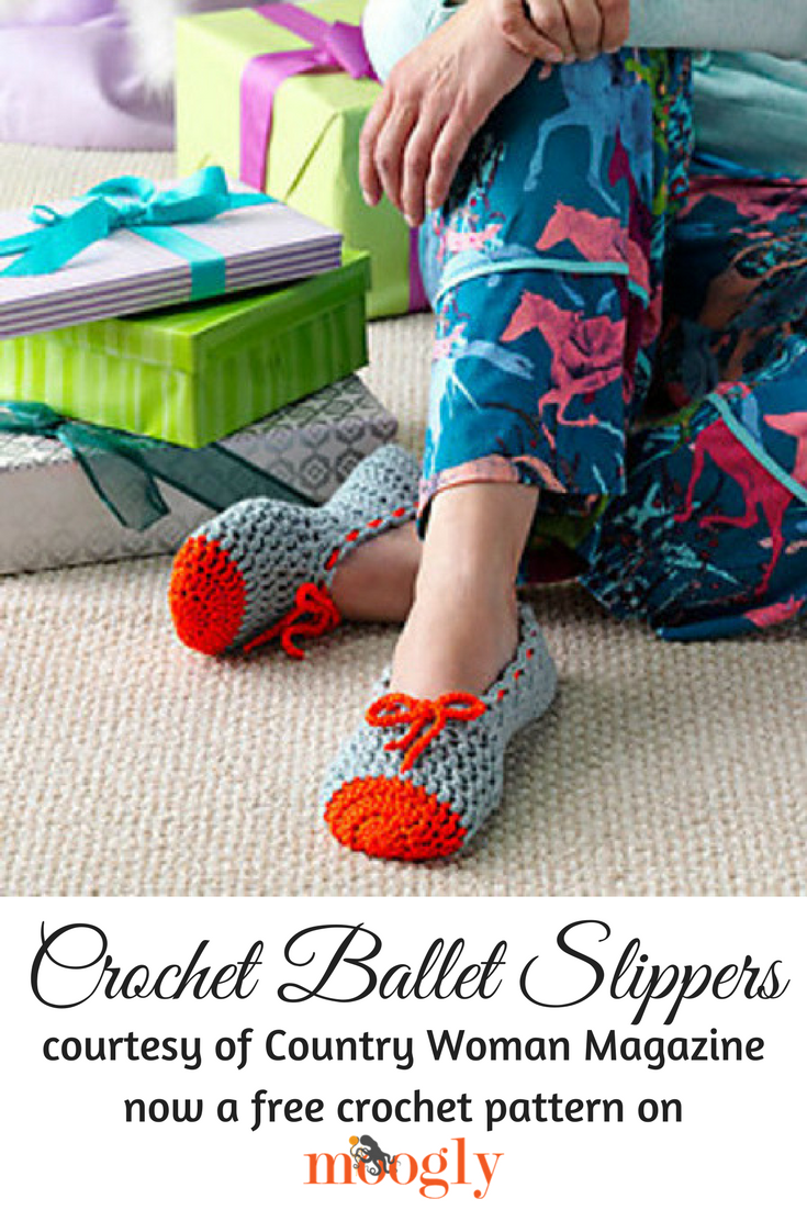 crochet ballerina slippers