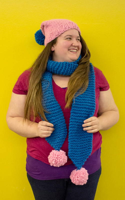 Fun and Simple Chunky Knit Scarf