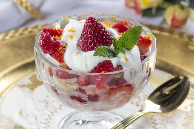 White House Strawberries Romanoff