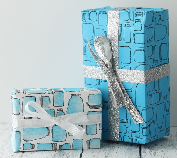 Mason Jar Printable Wrapping Paper Mason Jar Printable Wrapping Paper