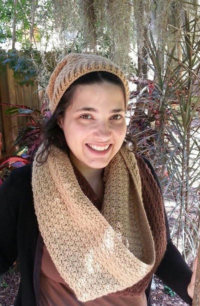 Caramel Mocha Slanted Shell Cowl Caramel Mocha Slanted Shell Cowl