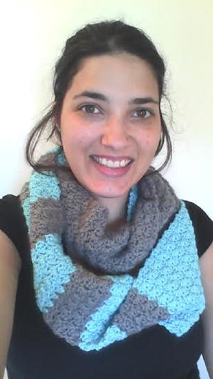 Beach Front Slanted Shell Infinity Scarf Beach Front Slanted Shell Infinity Scarf