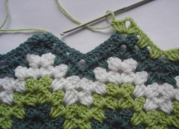 Green Granny Ripple Pattern Green Granny Ripple Pattern