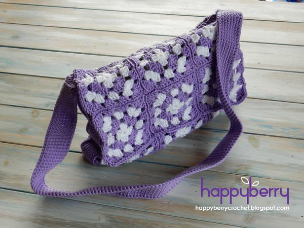Stylish Crochet Granny Square Bag Stylish Crochet Granny Square Bag