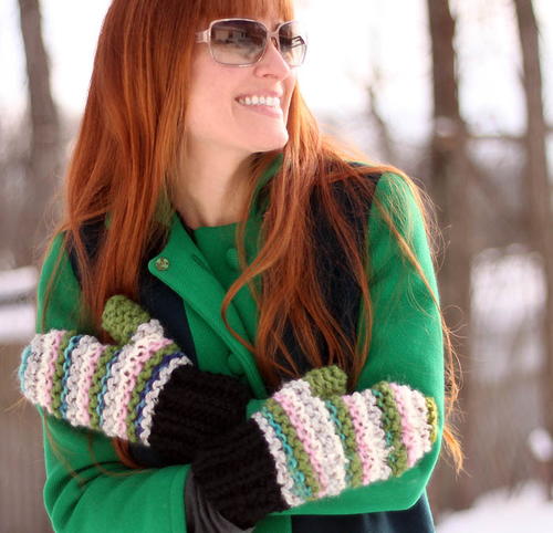 Scrap Busting Knit Mittens Scrap Busting Knit Mittens