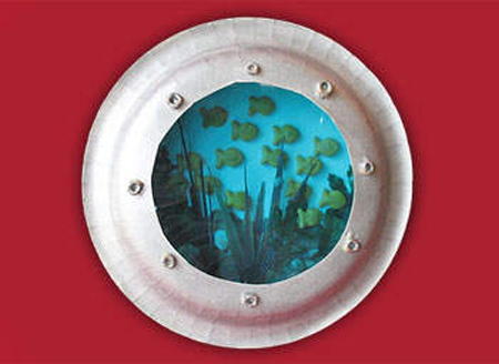 Porthole Paper Plate Craft Porthole Paper Plate Craft
