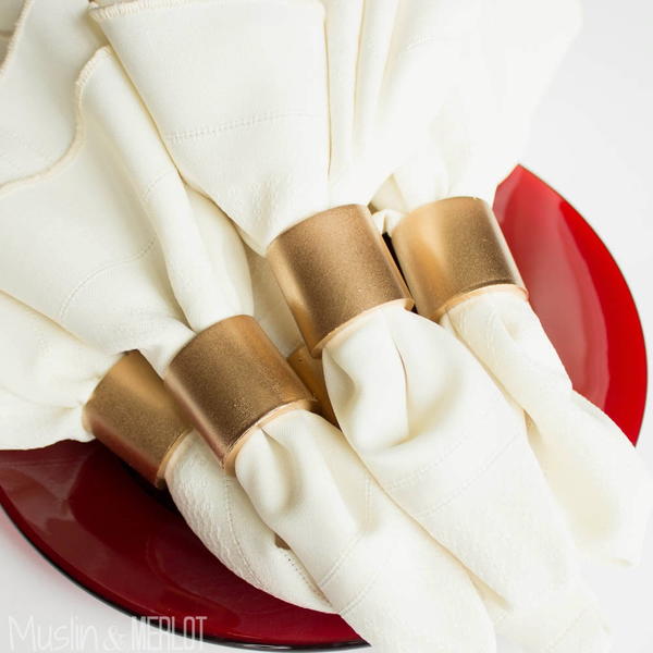 Gorgeous Gold PVC Napkin Rings Gorgeous Gold PVC Napkin Rings