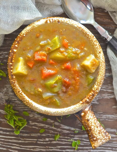 Cozy Slow Cooker Spicy Lentil Soup Cozy Slow Cooker Spicy Lentil Soup