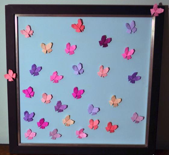 Soaring Origami Butterfly Wall Art Soaring Origami Butterfly Wall Art