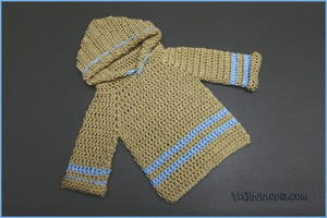 Infant Crochet Pullover Hoodie