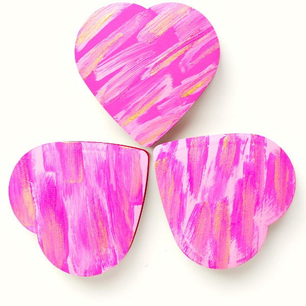 Decorated Dollar Store Chocolate Boxes Decorated Dollar Store Chocolate Boxes