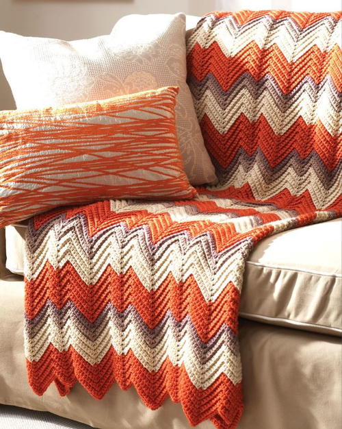 Zig Zag Ripple Afghan