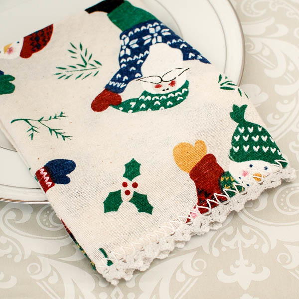 Lace Trimmed Napkins Lace Trimmed Napkins