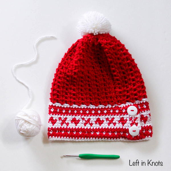 Fair Isle Banded Slouchy Hat Fair Isle Banded Slouchy Hat