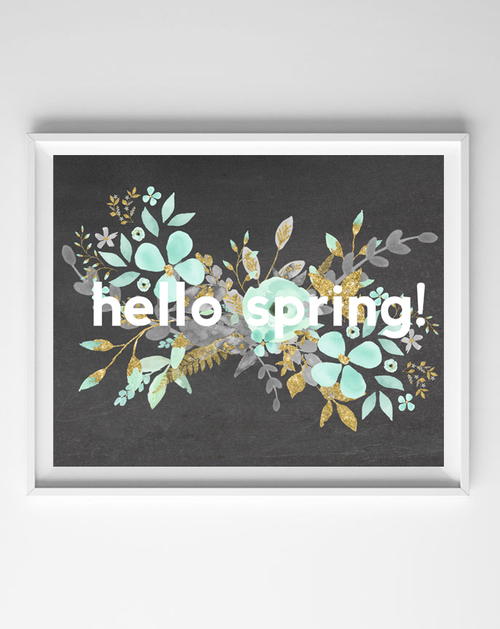 Hello Spring Printable Art Hello Spring Printable Art