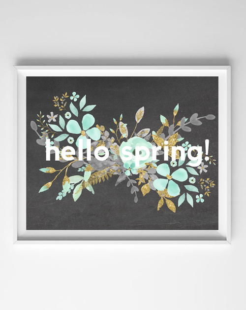 Hello Spring Printable Art