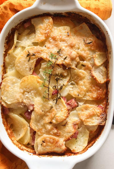 Parmesan Potato Ham Bake