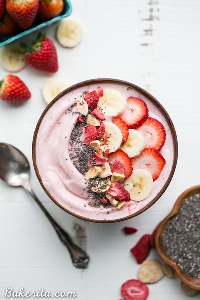 Strawberry Banana Smoothie Bowl Strawberry Banana Smoothie Bowl