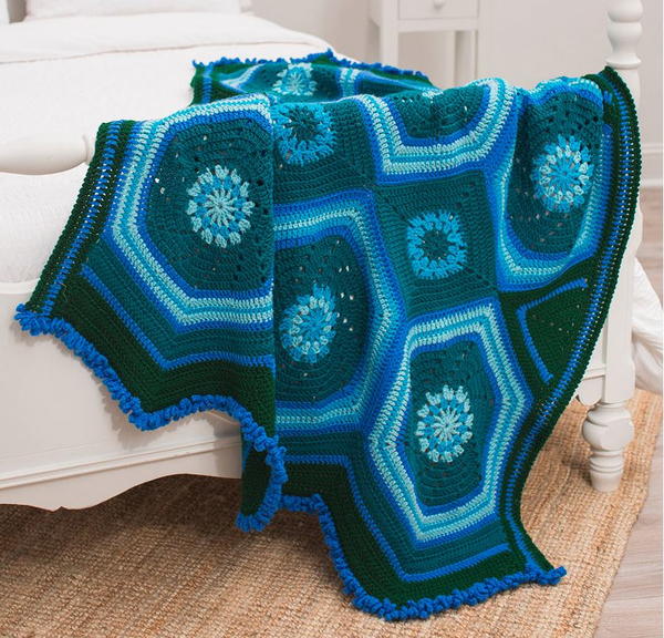 Moody Blues and Greens Throw Moody Blues and Greens Throw