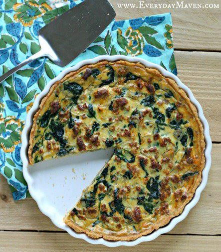 Paleo Sausage and Spinach Quiche Paleo Sausage and Spinach Quiche