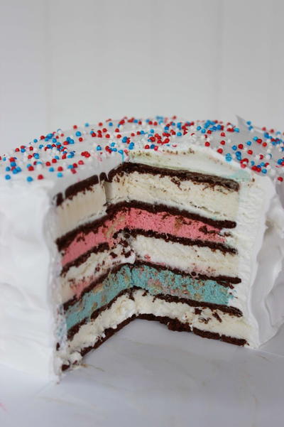 Patriotic Icebox Cake Patriotic Icebox Cake