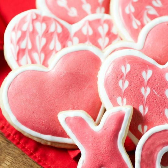 Valentines Day Sugar Cookies Valentine's Day Sugar Cookies