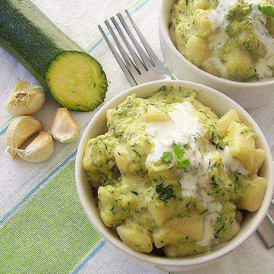 Gnocchi with Zucchini Sauce Gnocchi with Zucchini Sauce