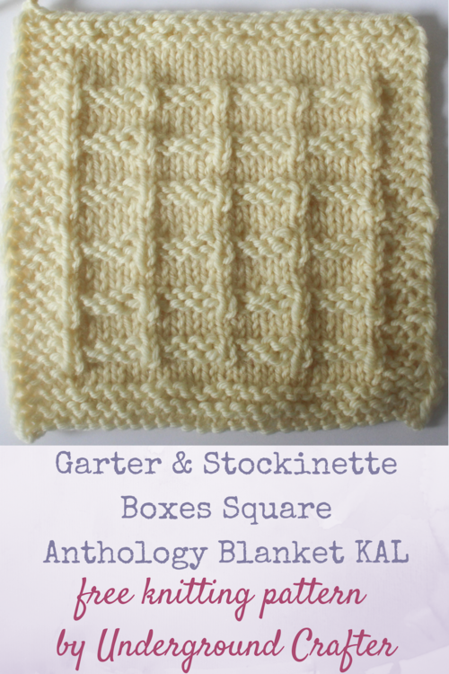 Garter and Stockinette Boxes Square Garter and Stockinette Boxes Square