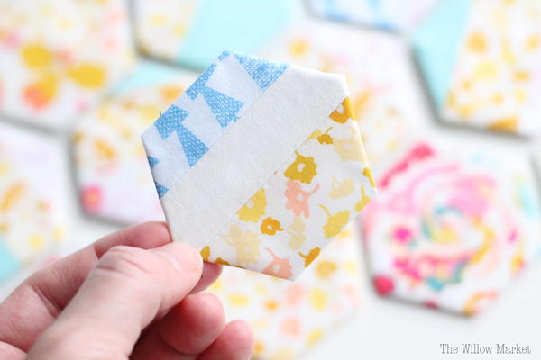 Scrappy Hexagon Blocks Tutorial