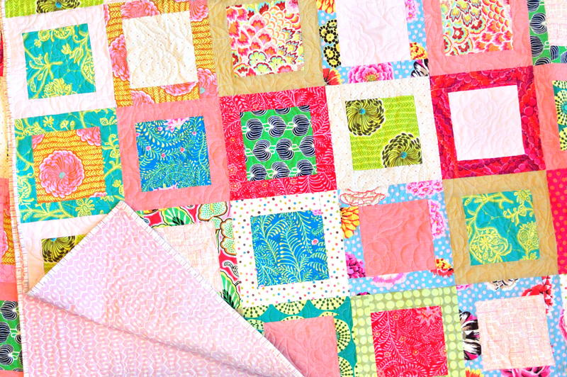 Simple Square in a Square Block FaveQuilts.com