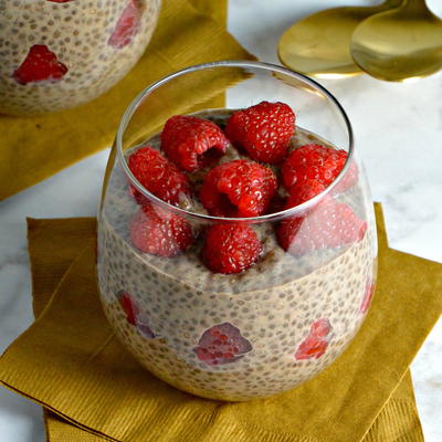 Chocolate Chia Pudding for Two