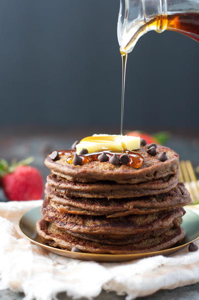 Healthy Chocolate Chip Pancakes Healthy Chocolate Chip Pancakes