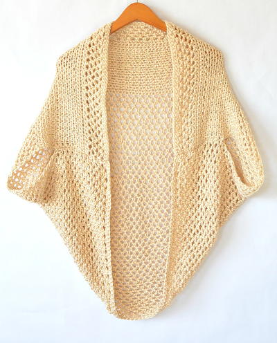 Light Mod Mesh Crochet Cardigan / Sweater