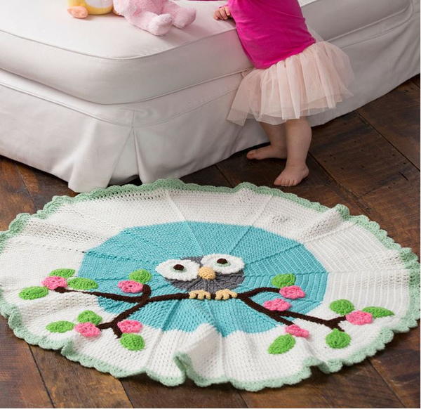 Cutie Owl Crochet Baby Blanket Cutie Owl Crochet Baby Blanket