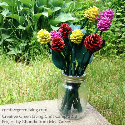 Pine Cone Rose Craft Pine Cone Rose Craft