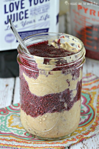 Peanut Butter Jelly Overnight Oats Peanut Butter & Jelly Overnight Oats