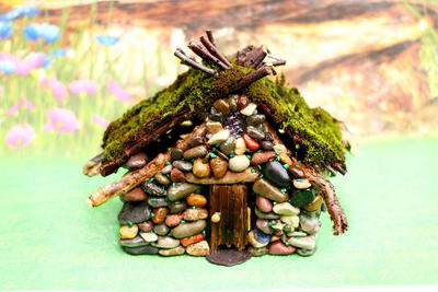 Pebble Fairy House