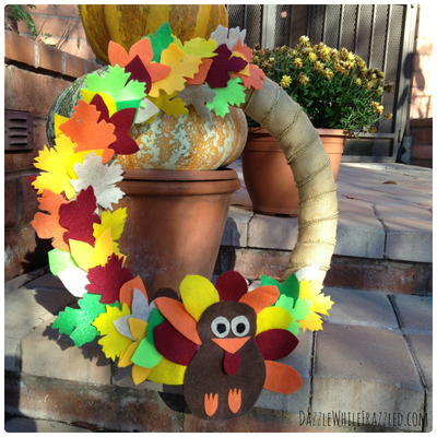 Thanksgiving Turkey Door Wreath Thanksgiving Turkey Door Wreath