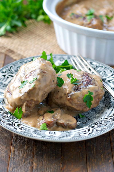Slow Cooker Salisbury Steak Slow Cooker Salisbury Steak