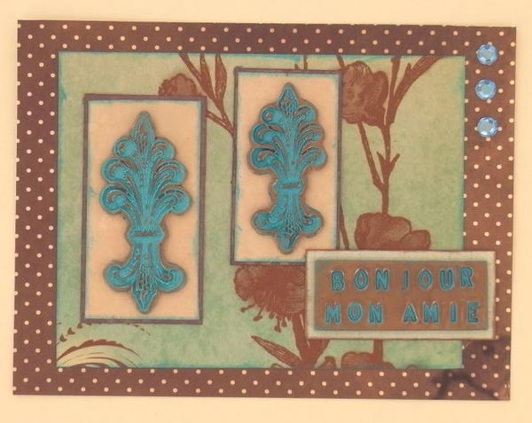 Fleur De Lys DIY Greeting Card Fleur De Lys DIY Greeting Card