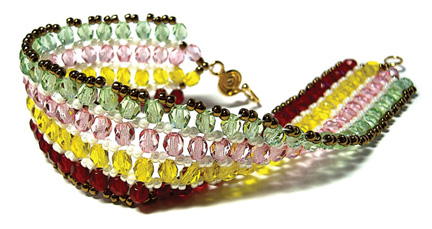 Delectable Ribbon Candy DIY Bracelet Delectable Ribbon Candy DIY Bracelet