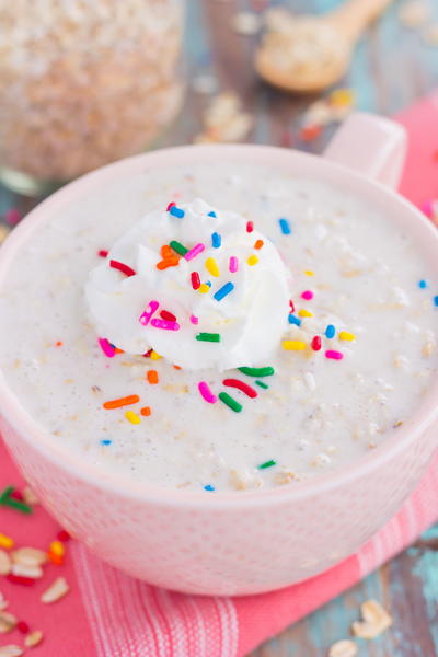 Cake Batter Overnight Oats Cake Batter Overnight Oats