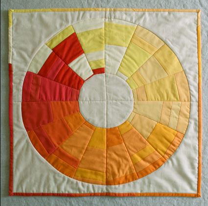 Golden Wreath Mini Quilt Golden Wreath Mini Quilt