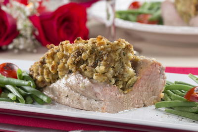 Roasted Pork Tenderloin with Country Stuffing