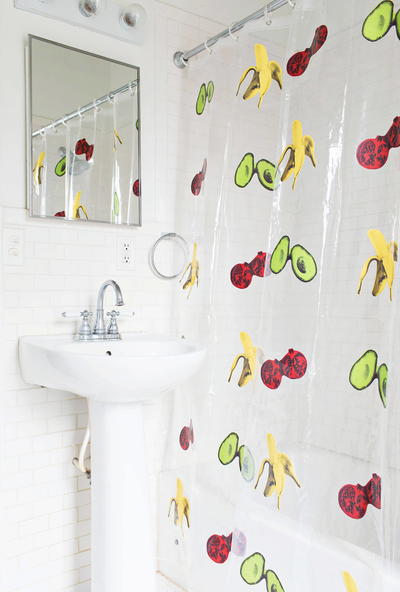 Fun and Easy DIY Shower Curtain Fun and Easy DIY Shower Curtain